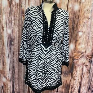 Dana Buchman Zebra Print‎ Tunic